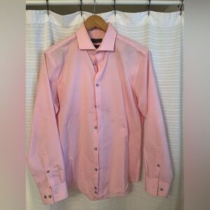 Men's Pink Calvin Klein Dress Shirt